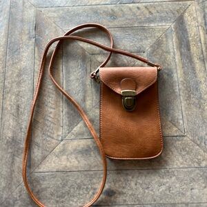 Brown Leather Crossbody Bag
